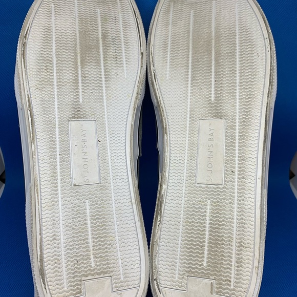 ST.JOHN'S BAY Gray Canvas Casual Memory Foam Boat Shoes Men's Size 13 M. - Picture 10 of 11